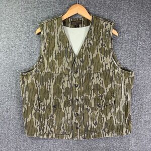 CC Filson Vest Men XL Camo Bottomland Rugged Twill Cruiser Hunting Outdoor